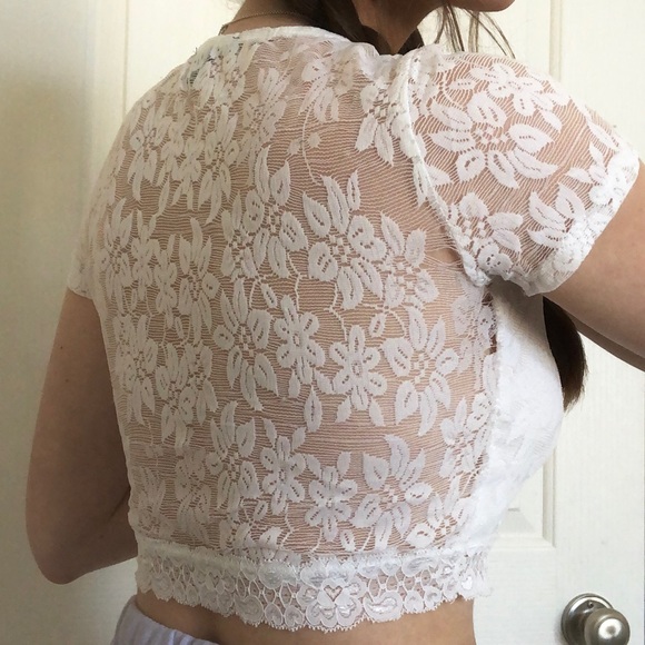 White Lace Top - Picture 2 of 5